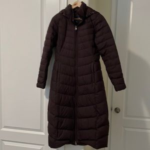 Womens North Face calf length winter jacket - size S